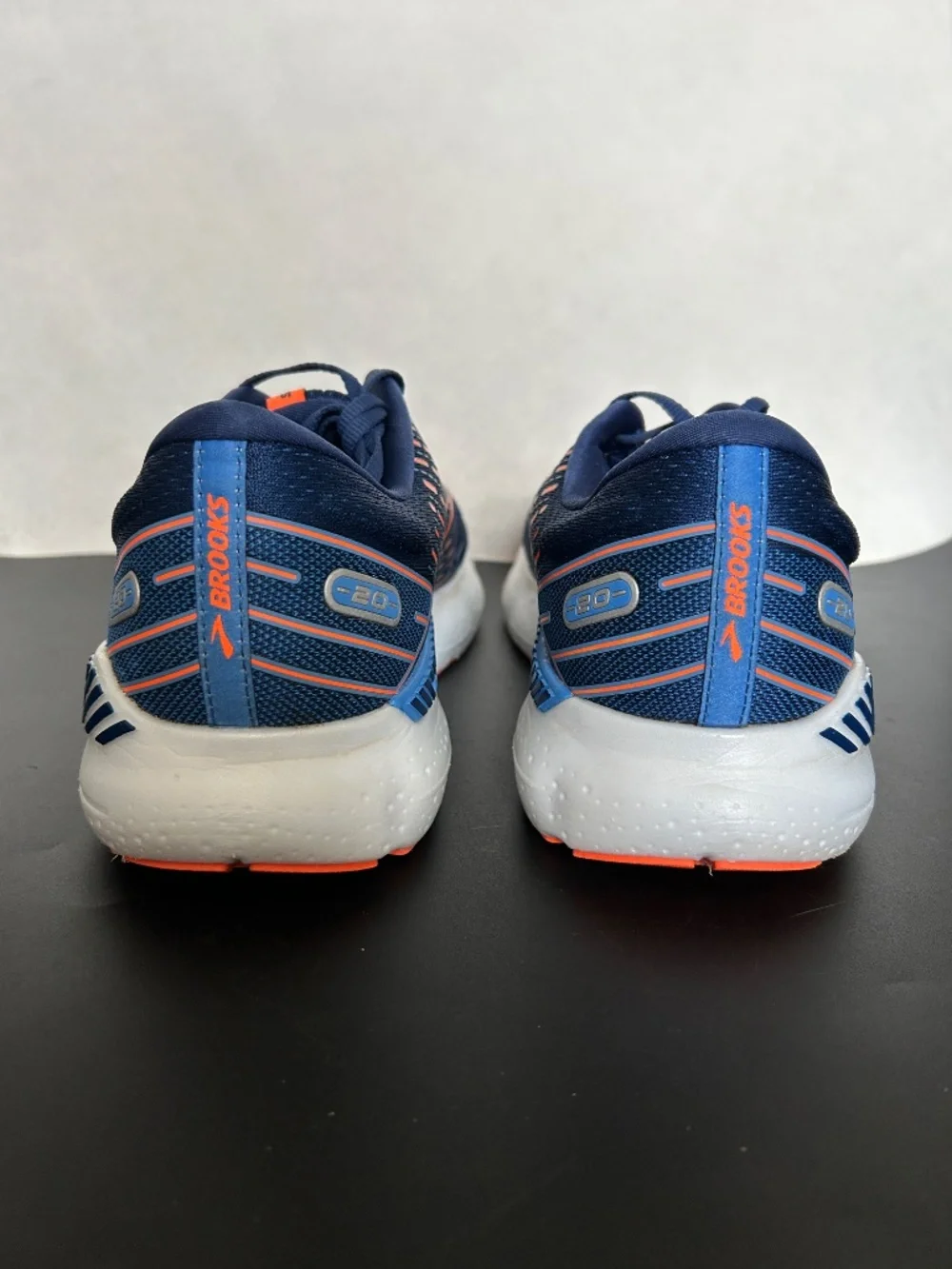 Brooks Glycerine 20 GTS Blue Depths/Palace Blue/Orange Sneakers,, Size 12.5 2E - Picture 7 of 11